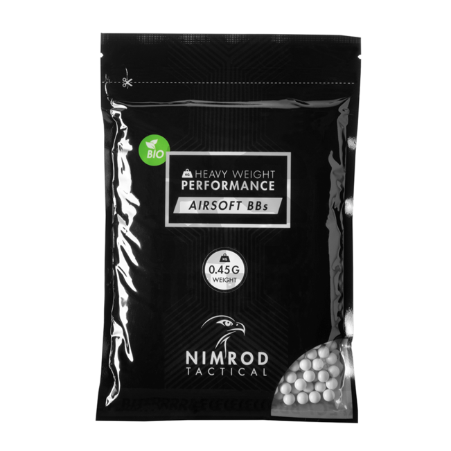 0 45g Nimrod Professional Performance Bio BBs 1000 Rds Airsoft Rental